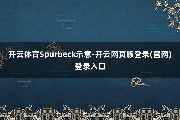 开云体育Spurbeck示意-开云网页版登录(官网)登录入口